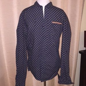 Scotch & Soda men's dress shirt blue